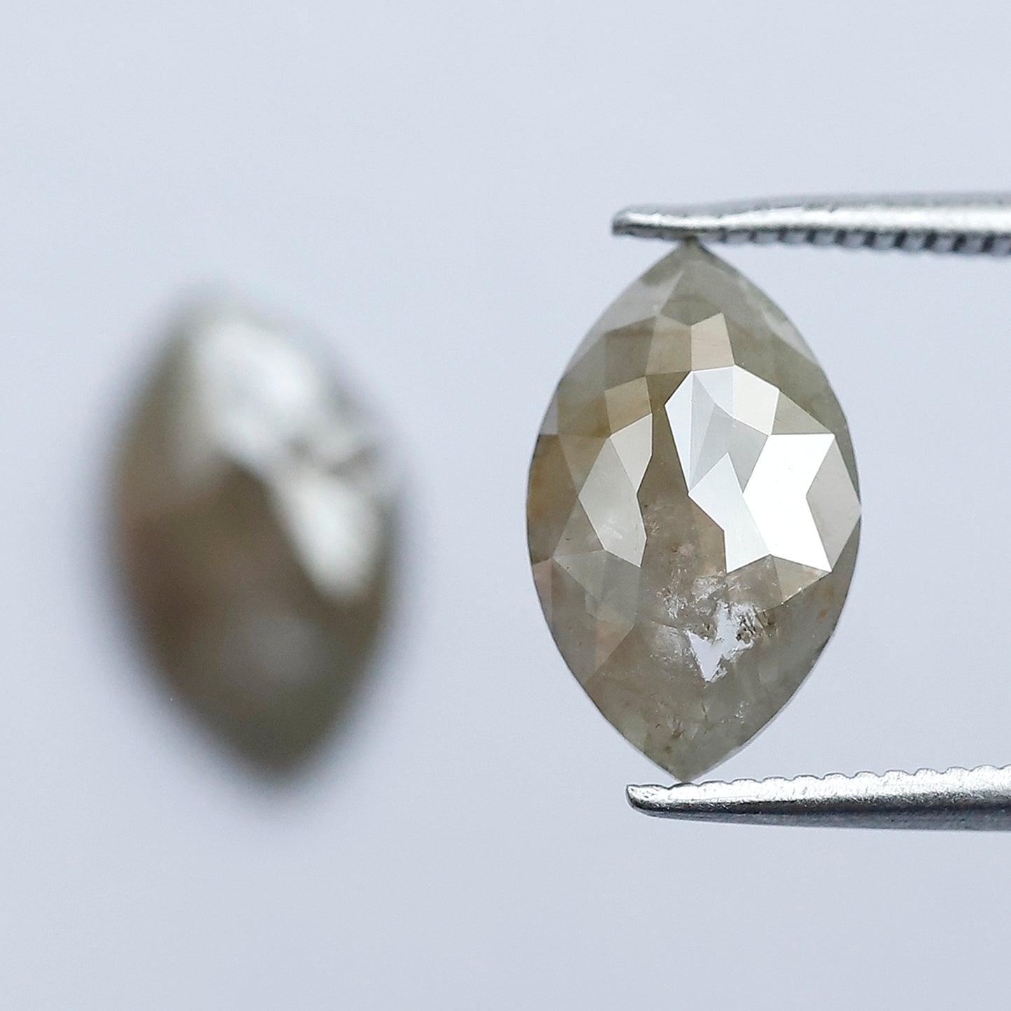 Matching Marquise Cut Rustic Diamond Pair 2.87 CT – Natural Grayish Loose Diamonds for Earrings