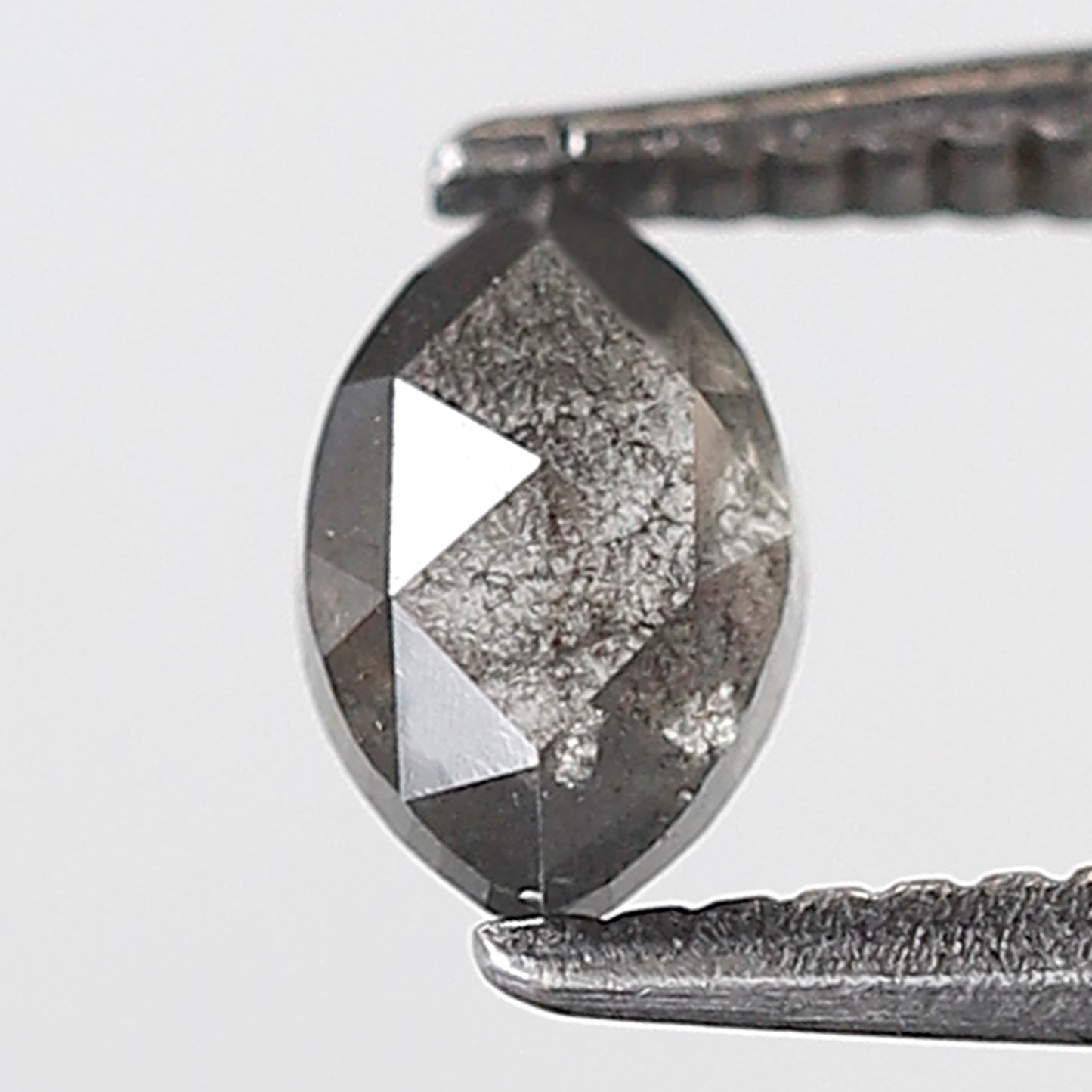 0.39 Ct Marquise Shape Salt and Pepper Diamond 5 MM Gray Black Color Natural Loose Diamond