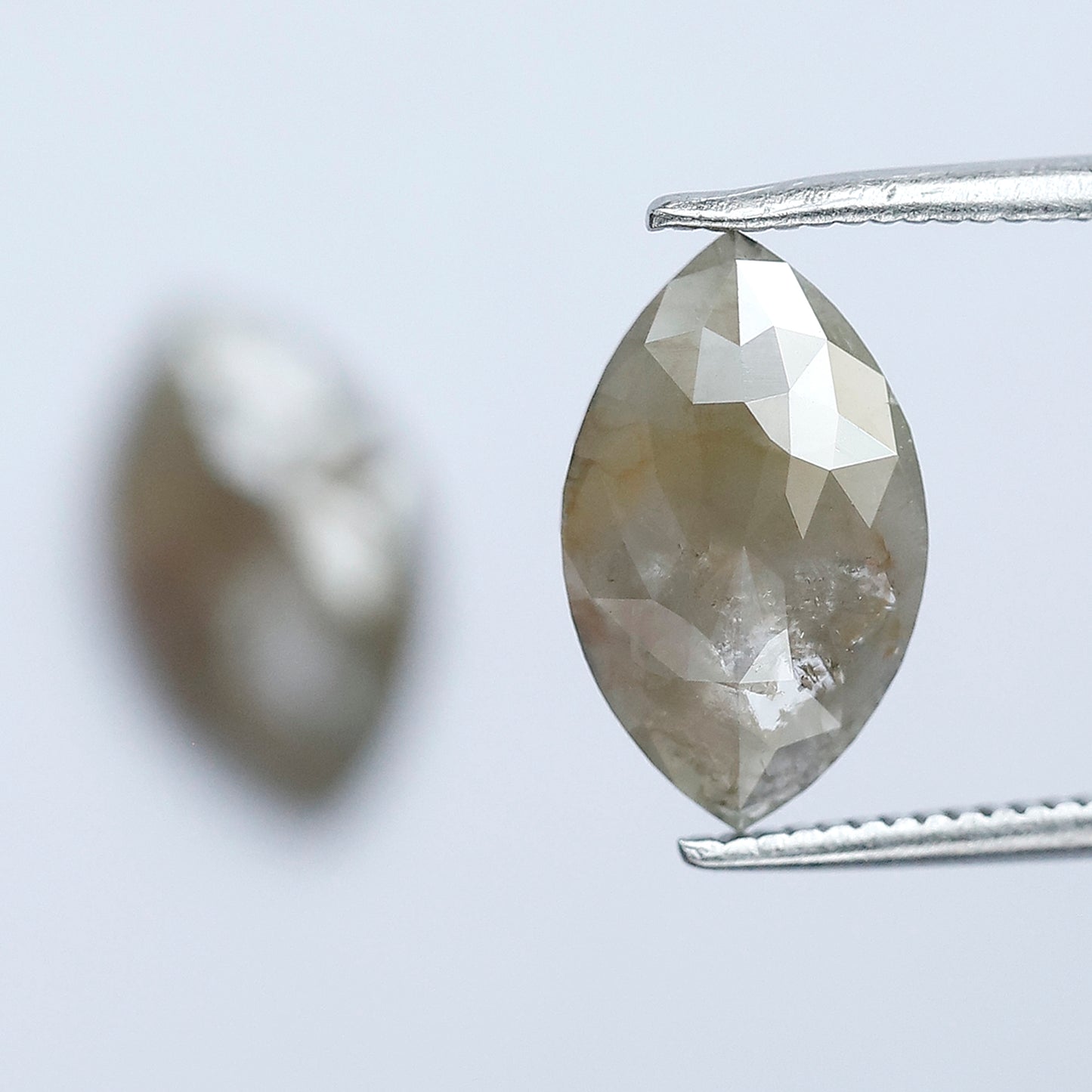Matching Marquise Cut Rustic Diamond Pair 2.87 CT – Natural Grayish Loose Diamonds for Earrings