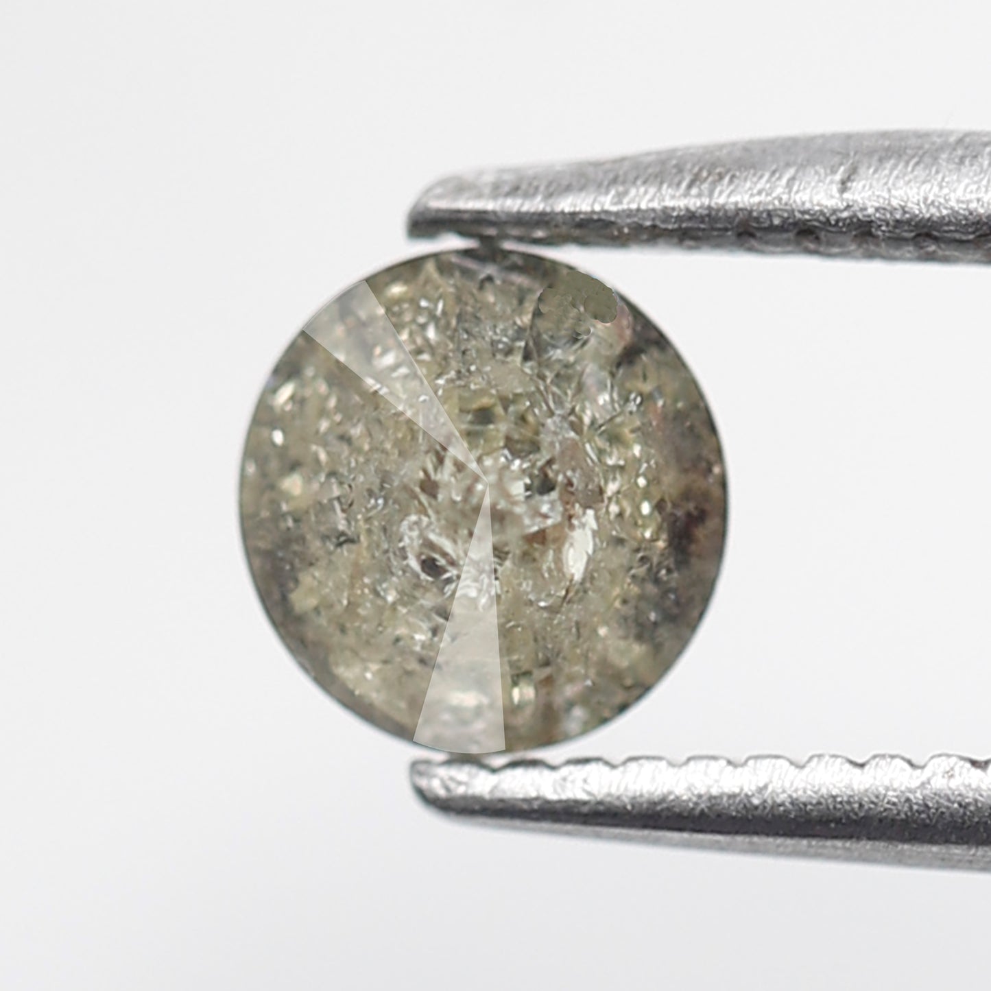 Natural Round Brilliant cut 0.66 CT Earth Mined Diamond, 5.10 mm Yellowish Gray Loose Diamond For Promise Ring