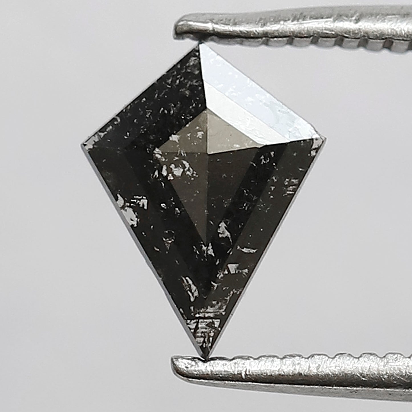 0.38 CT Kite Shape Salt and Pepper Diamond, Natural Gray Black Loose Earth Mined Loose Diamond