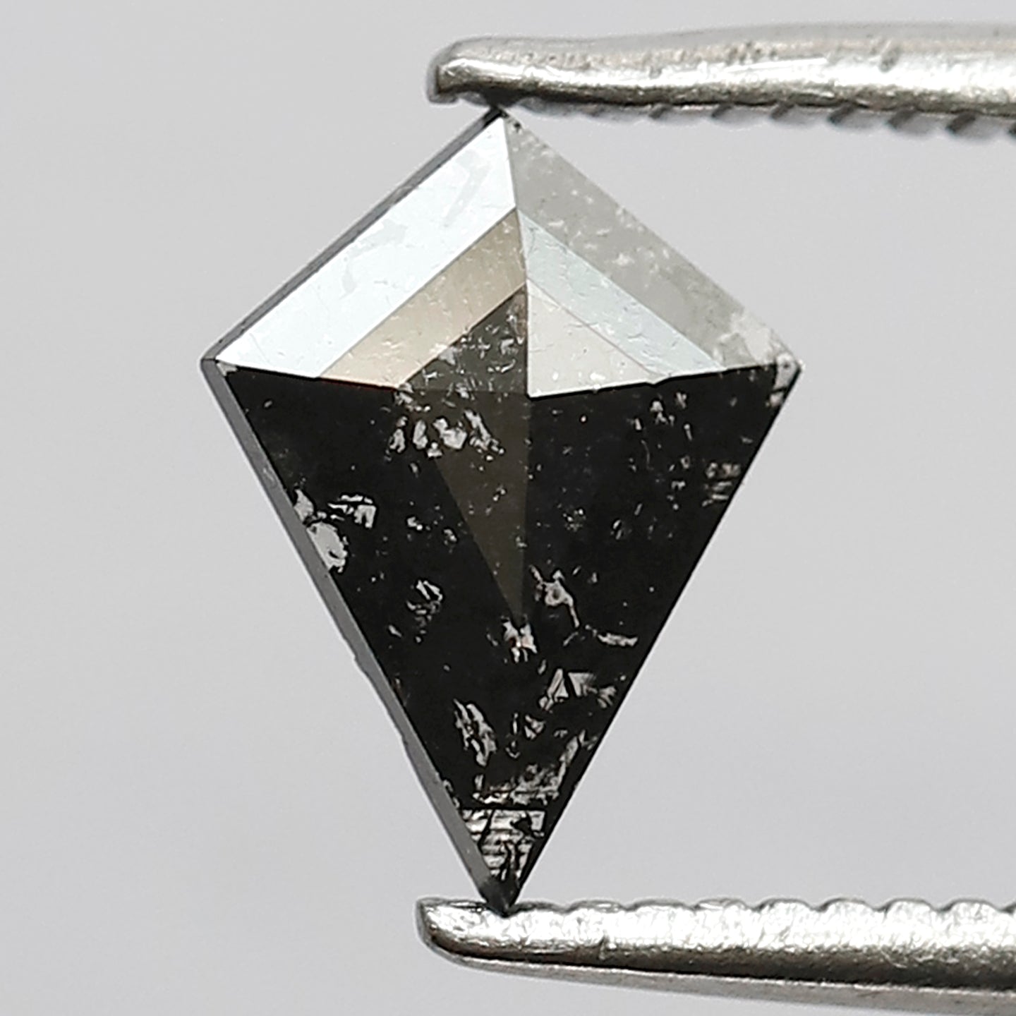 0.38 CT Kite Shape Salt and Pepper Diamond, Natural Gray Black Loose Earth Mined Loose Diamond