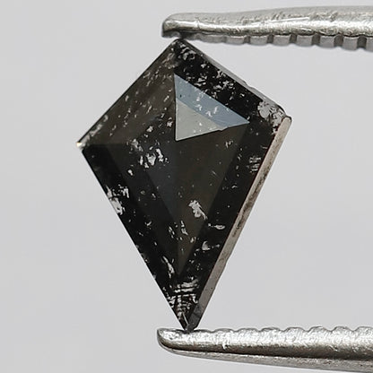 0.38 CT Kite Shape Salt and Pepper Diamond, Natural Gray Black Loose Earth Mined Loose Diamond