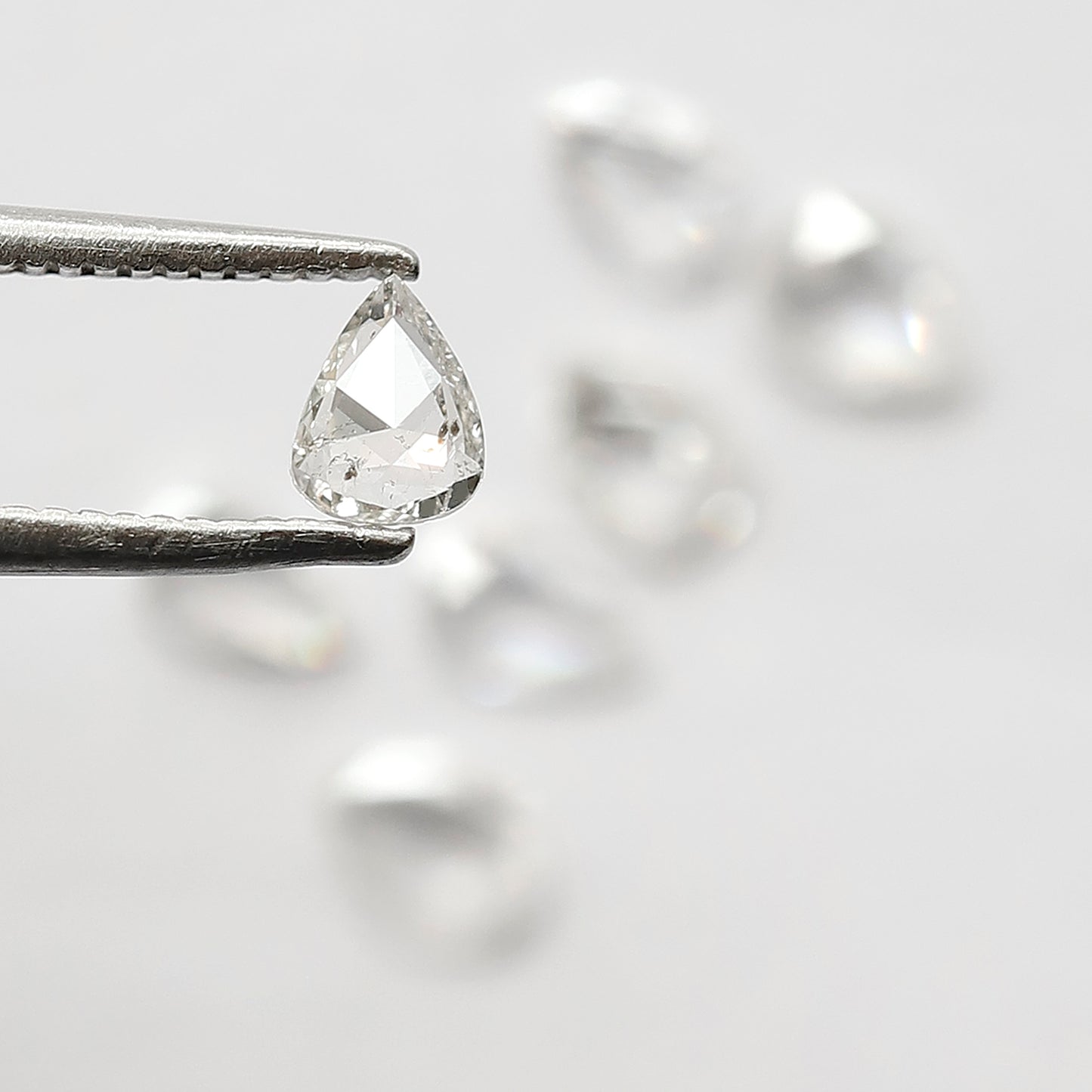 0.89 Ct Pear Rose Cut Diamond Lot | Natural GH SI Loose Diamonds for Jewelry Making