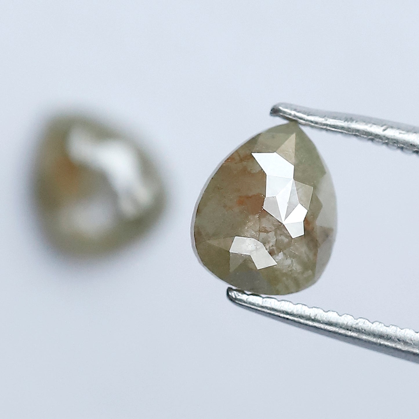 Matching Pear Rustic Diamond Pair 1.59 CT – 7.10 x 6.00 MM Natural Ethical Diamonds for Engagement Jewelry