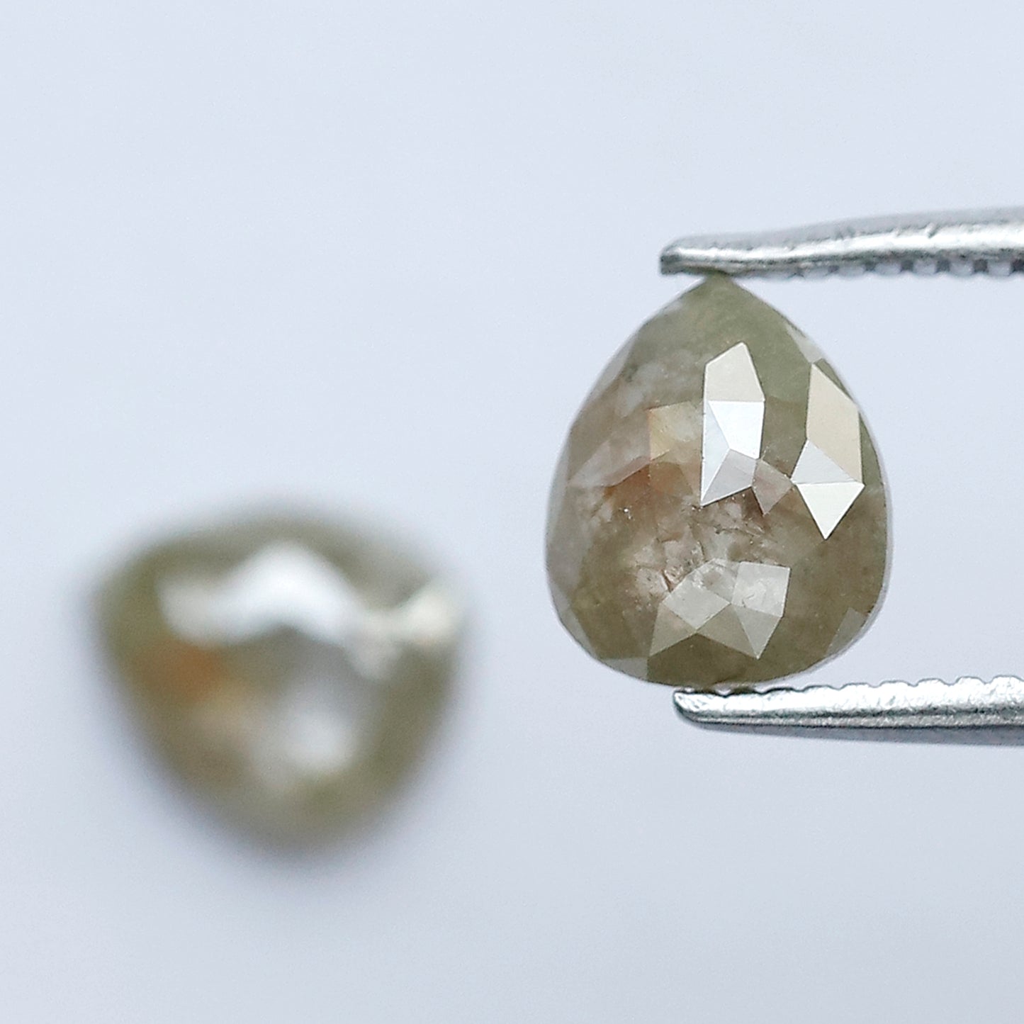 Matching Pear Rustic Diamond Pair 1.59 CT – 7.10 x 6.00 MM Natural Ethical Diamonds for Engagement Jewelry