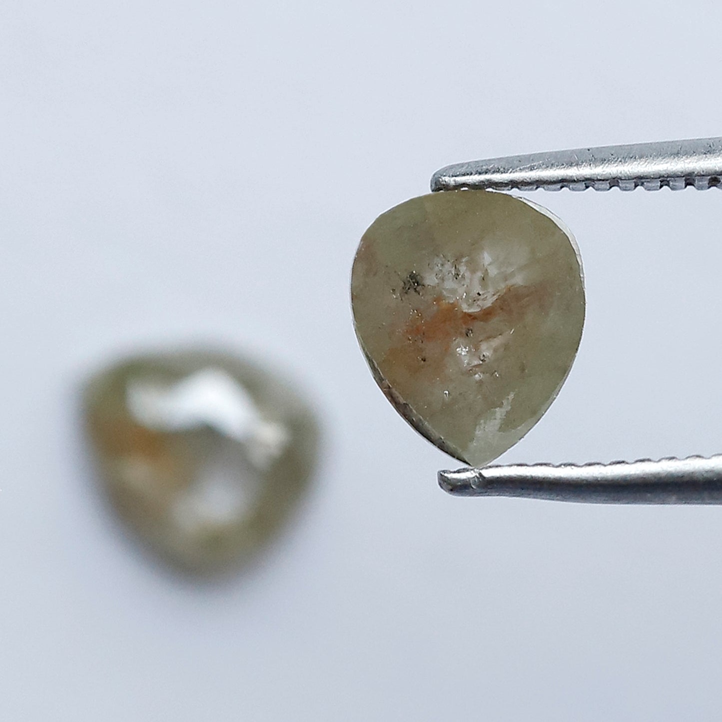 Matching Pear Rustic Diamond Pair 1.59 CT – 7.10 x 6.00 MM Natural Ethical Diamonds for Engagement Jewelry