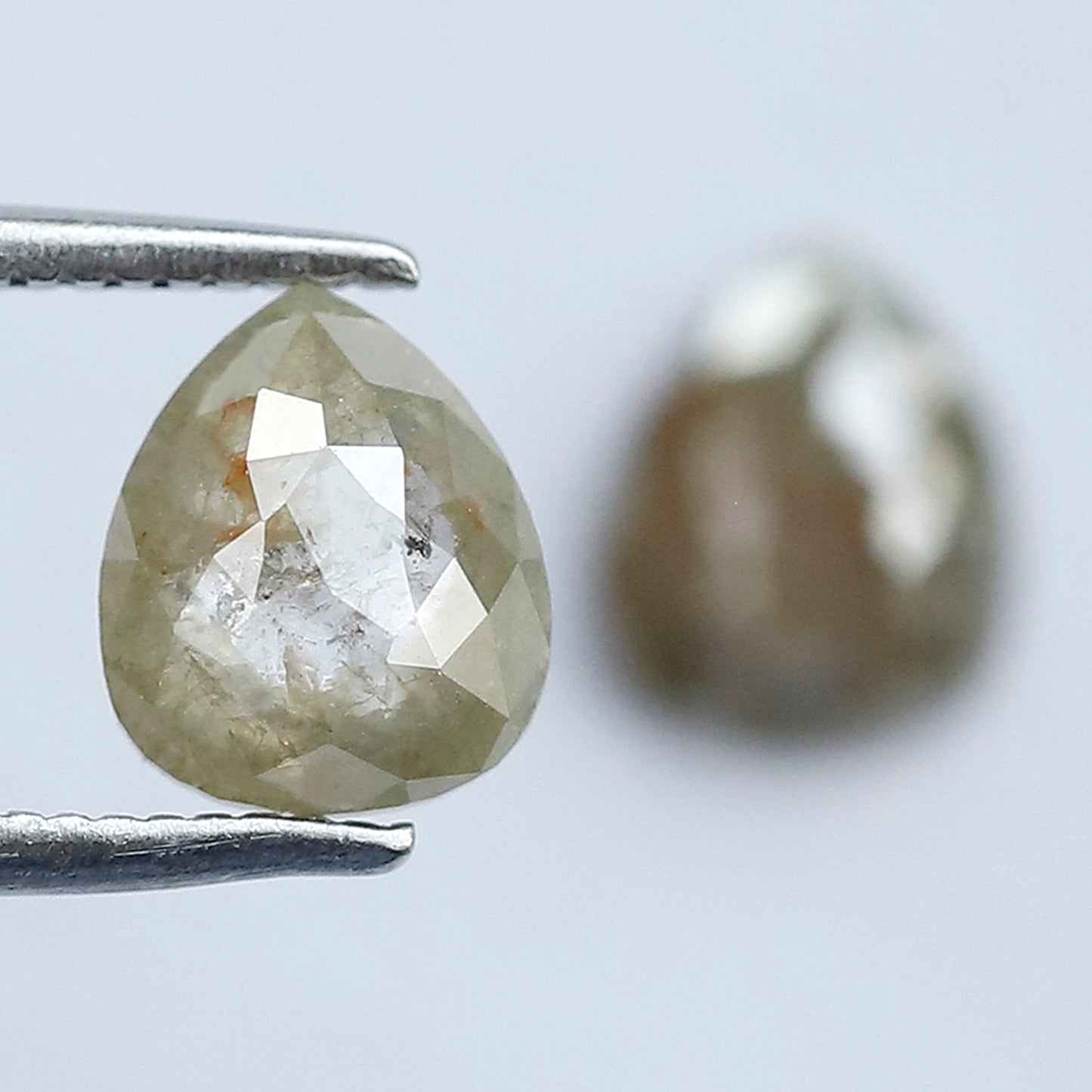 Matching Pear Rustic Diamond Pair 1.59 CT – 7.10 x 6.00 MM Natural Ethical Diamonds for Engagement Jewelry