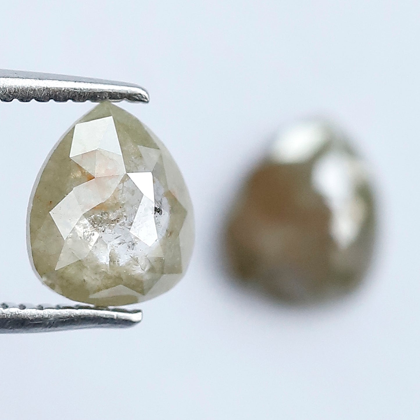 Matching Pear Rustic Diamond Pair 1.59 CT – 7.10 x 6.00 MM Natural Ethical Diamonds for Engagement Jewelry