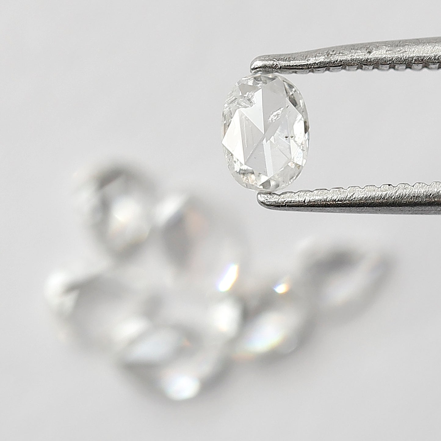 0.98 CT Rose Cut Diamond Lot Pear Oval and Marquise Mix Shapes, Natural GH SI Loose Stones for Jewelry Design