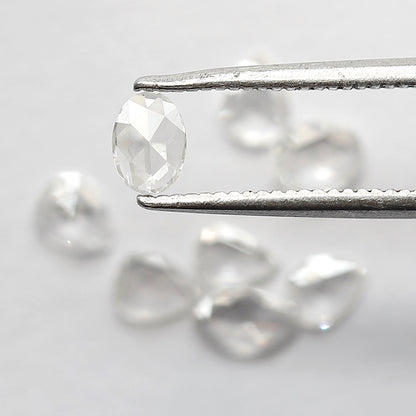 Pear Oval, Marquise Mix 0.86 CT Rose Cut Diamond Lot, Natural GH SI Ethical Loose Diamonds for Engagement Ring