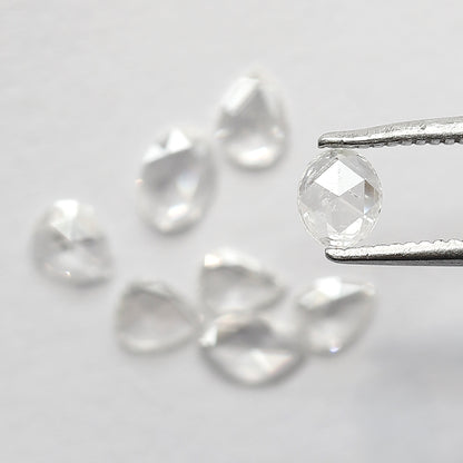 Pear Oval, Marquise Mix 0.86 CT Rose Cut Diamond Lot, Natural GH SI Ethical Loose Diamonds for Engagement Ring
