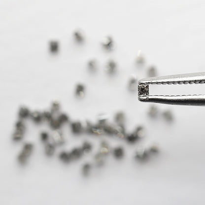 0.83 CT Princess cut Loose Diamond Lot, Natural Gray Black Salt and Pepper 45 Pcs Diamonds For Making Ring