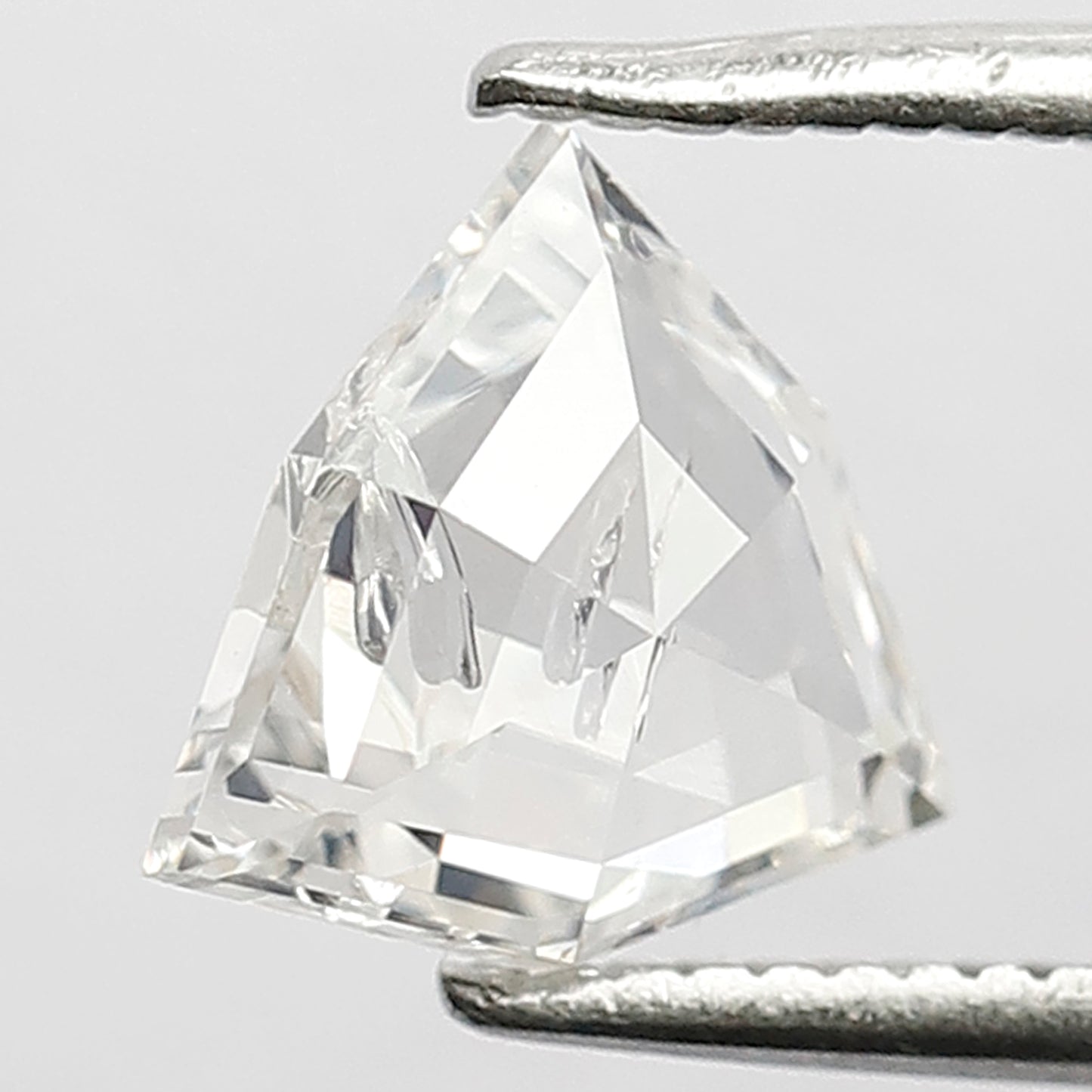 8 MM Long Unique Geometric Shape Diamond 1.19 CT HI Color SI Clarity Loose Natural Conflict Free White Rose Cut Diamond Engagement Ring