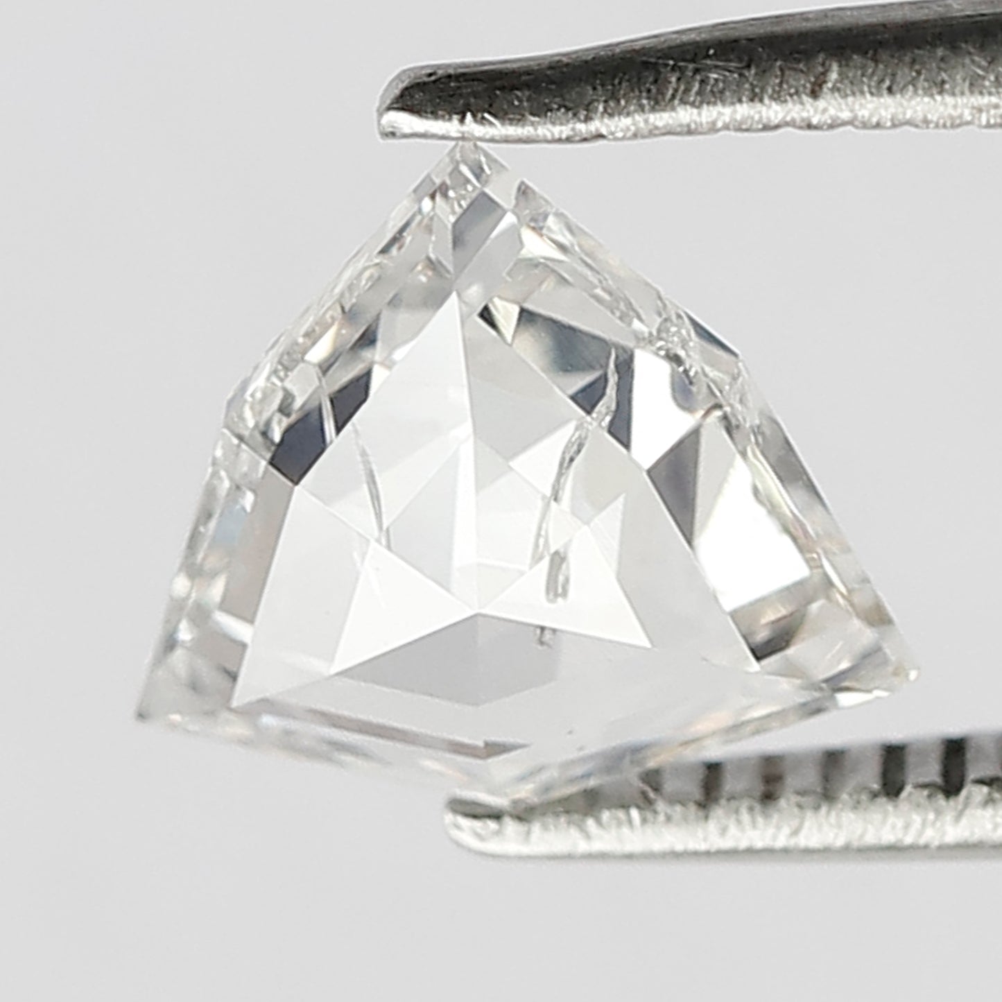 8 MM Long Unique Geometric Shape Diamond 1.19 CT HI Color SI Clarity Loose Natural Conflict Free White Rose Cut Diamond Engagement Ring