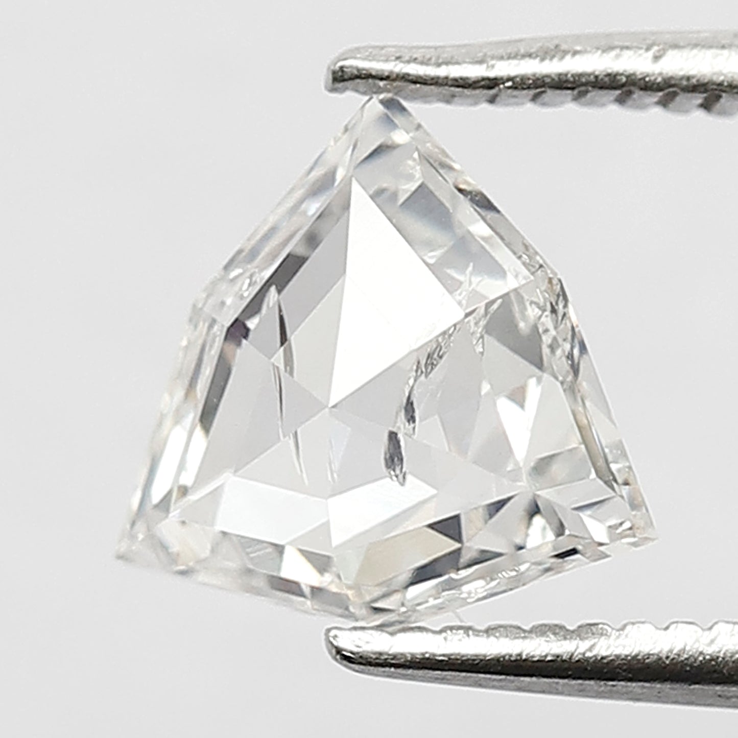 8 MM Long Unique Geometric Shape Diamond 1.19 CT HI Color SI Clarity Loose Natural Conflict Free White Rose Cut Diamond Engagement Ring