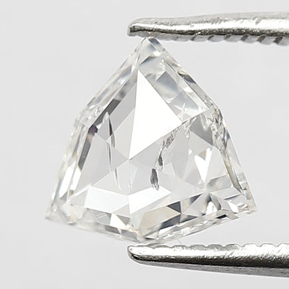 8 MM Long Unique Geometric Shape Diamond 1.19 CT HI Color SI Clarity Loose Natural Conflict Free White Rose Cut Diamond Engagement Ring