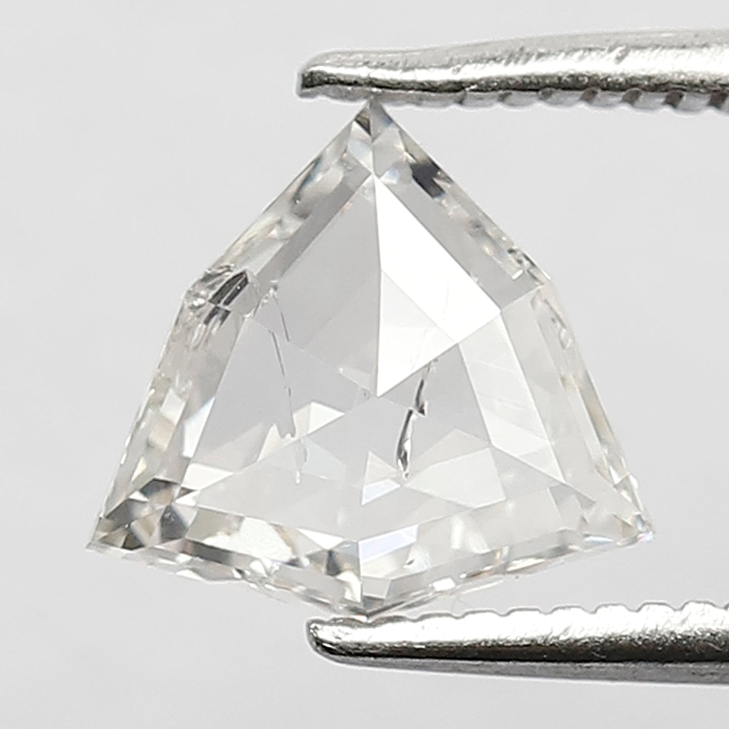 8 MM Long Unique Geometric Shape Diamond 1.19 CT HI Color SI Clarity Loose Natural Conflict Free White Rose Cut Diamond Engagement Ring