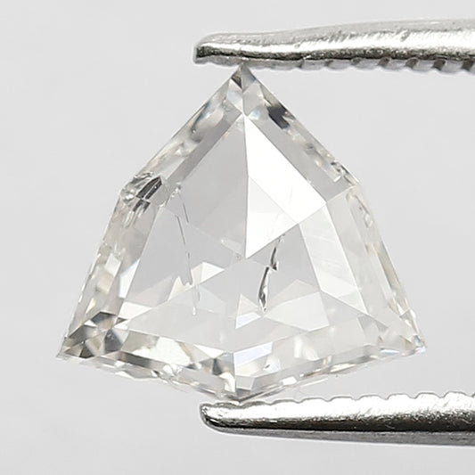 8 MM Long Unique Geometric Shape Diamond 1.19 CT HI Color SI Clarity Loose Natural Conflict Free White Rose Cut Diamond Engagement Ring