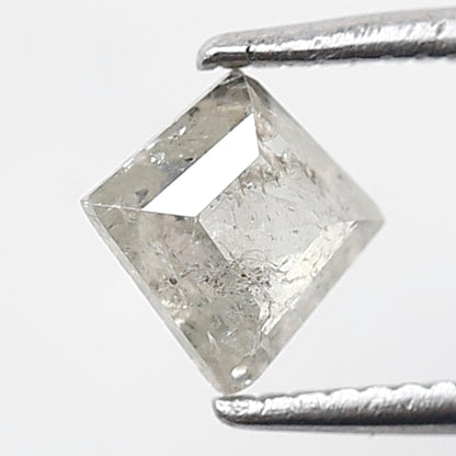 0.47 Ct 6 MM Kite Shape Salt and Pepper Diamond Natural Loose Grey White Color Diamond