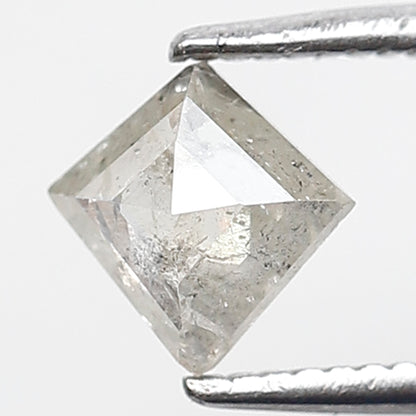 0.47 Ct 6 MM Kite Shape Salt and Pepper Diamond Natural Loose Grey White Color Diamond