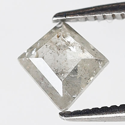 0.47 Ct 6 MM Kite Shape Salt and Pepper Diamond Natural Loose Grey White Color Diamond