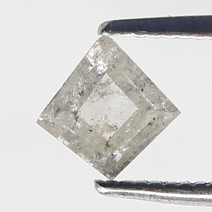 0.47 Ct 6 MM Kite Shape Salt and Pepper Diamond Natural Loose Grey White Color Diamond