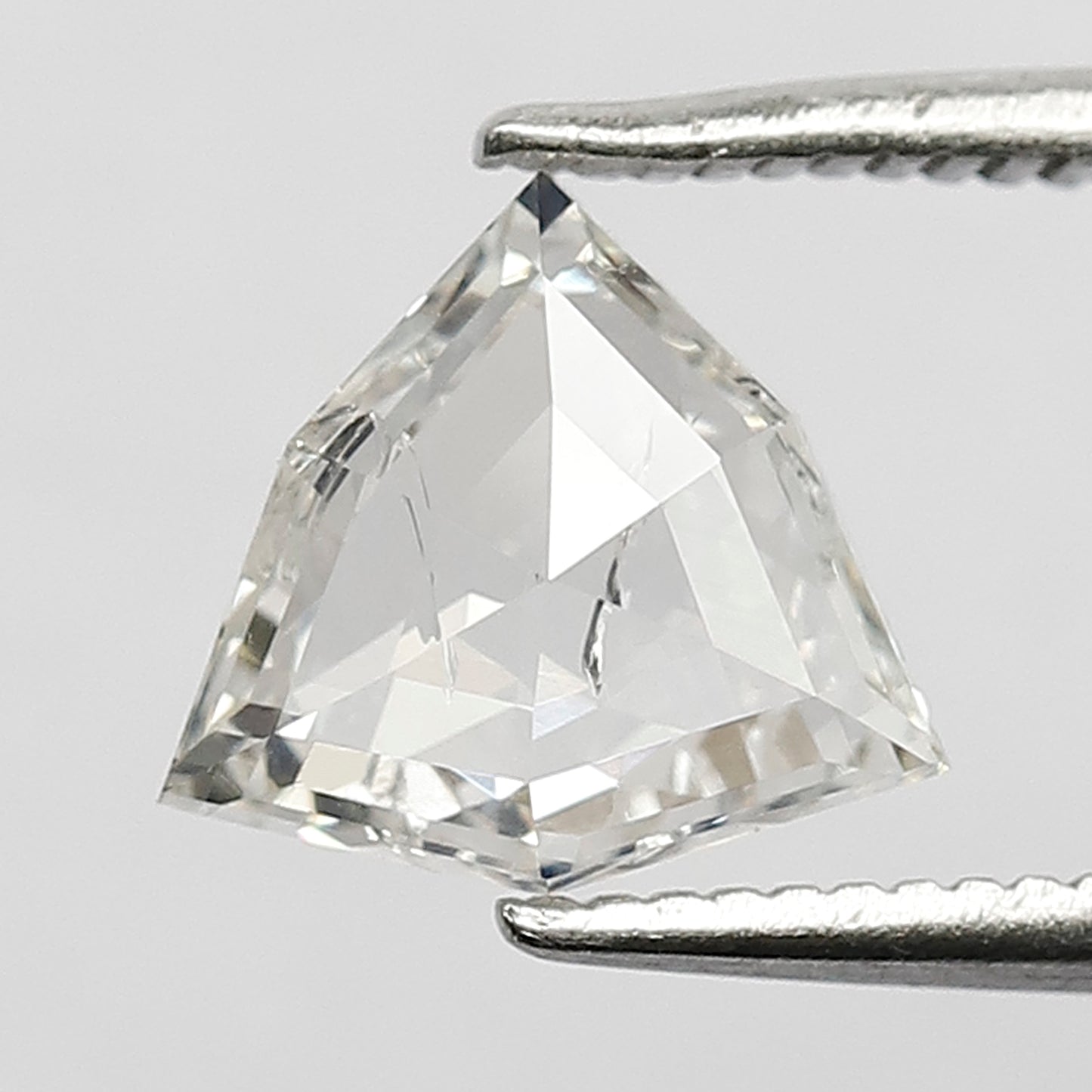 8 MM Long Unique Geometric Shape Diamond 1.19 CT HI Color SI Clarity Loose Natural Conflict Free White Rose Cut Diamond Engagement Ring