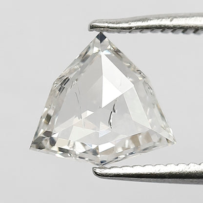 8 MM Long Unique Geometric Shape Diamond 1.19 CT HI Color SI Clarity Loose Natural Conflict Free White Rose Cut Diamond Engagement Ring