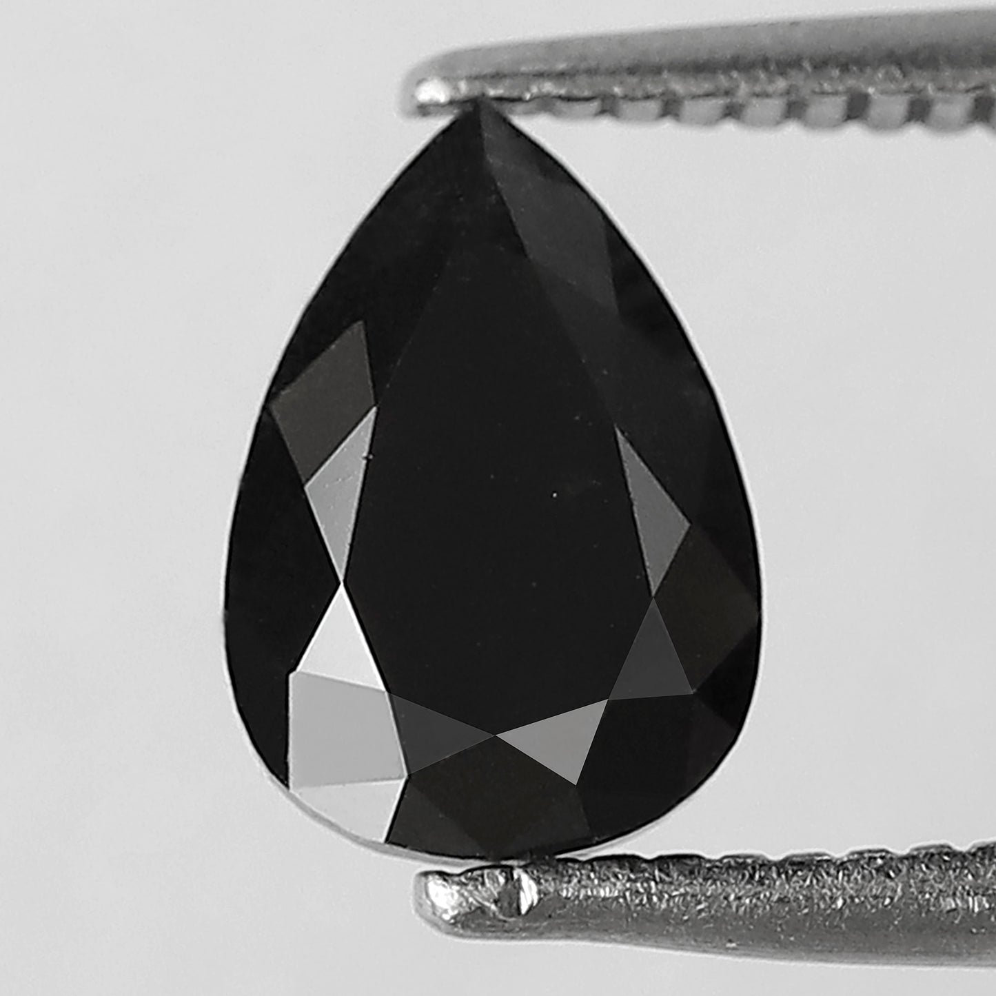 1.23 CT Pear Shape Loose Conflict Free Diamond, Natural Black Earth Mined Diamond For Birthday Ring Gift