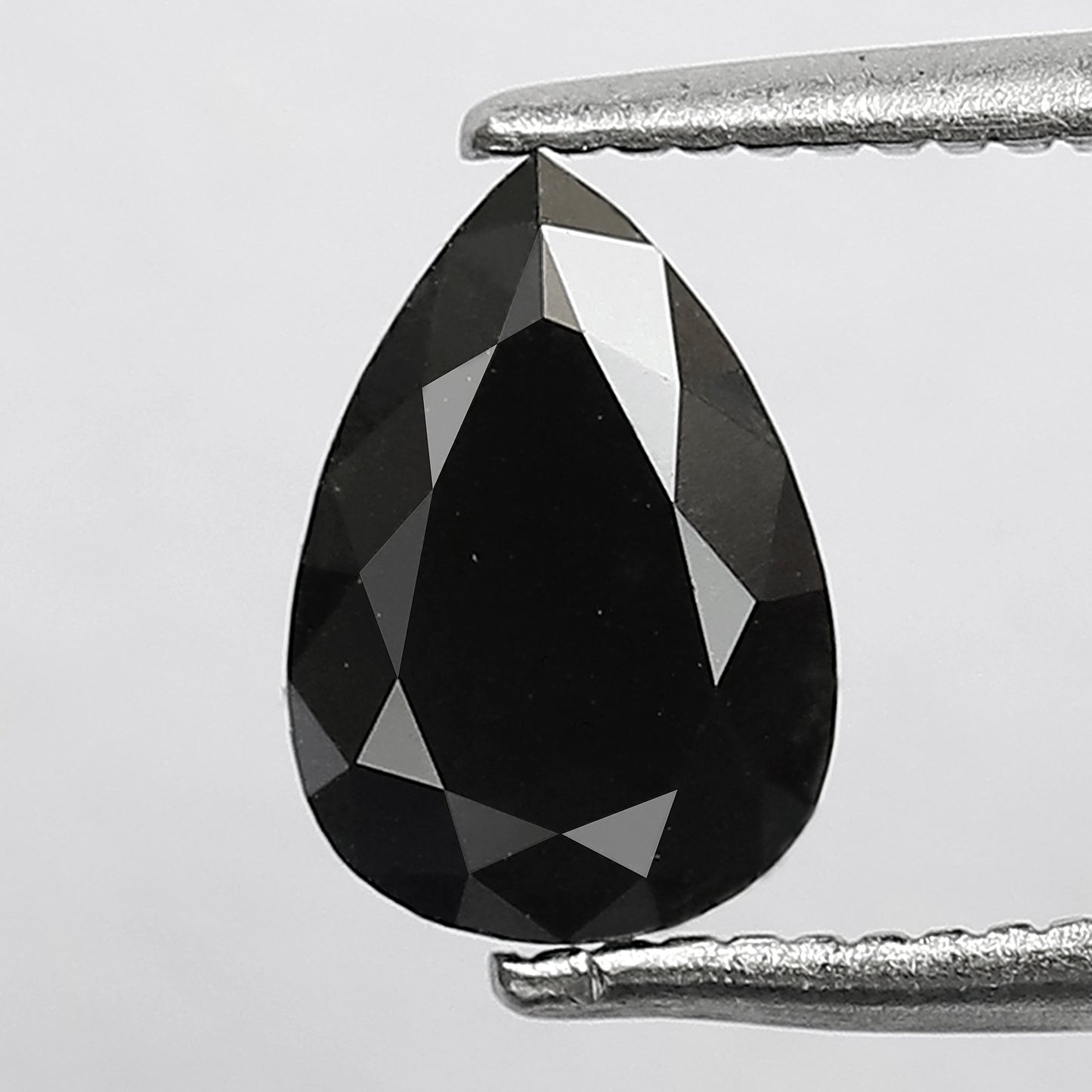 1.23 CT Pear Shape Loose Conflict Free Diamond, Natural Black Earth Mined Diamond For Birthday Ring Gift