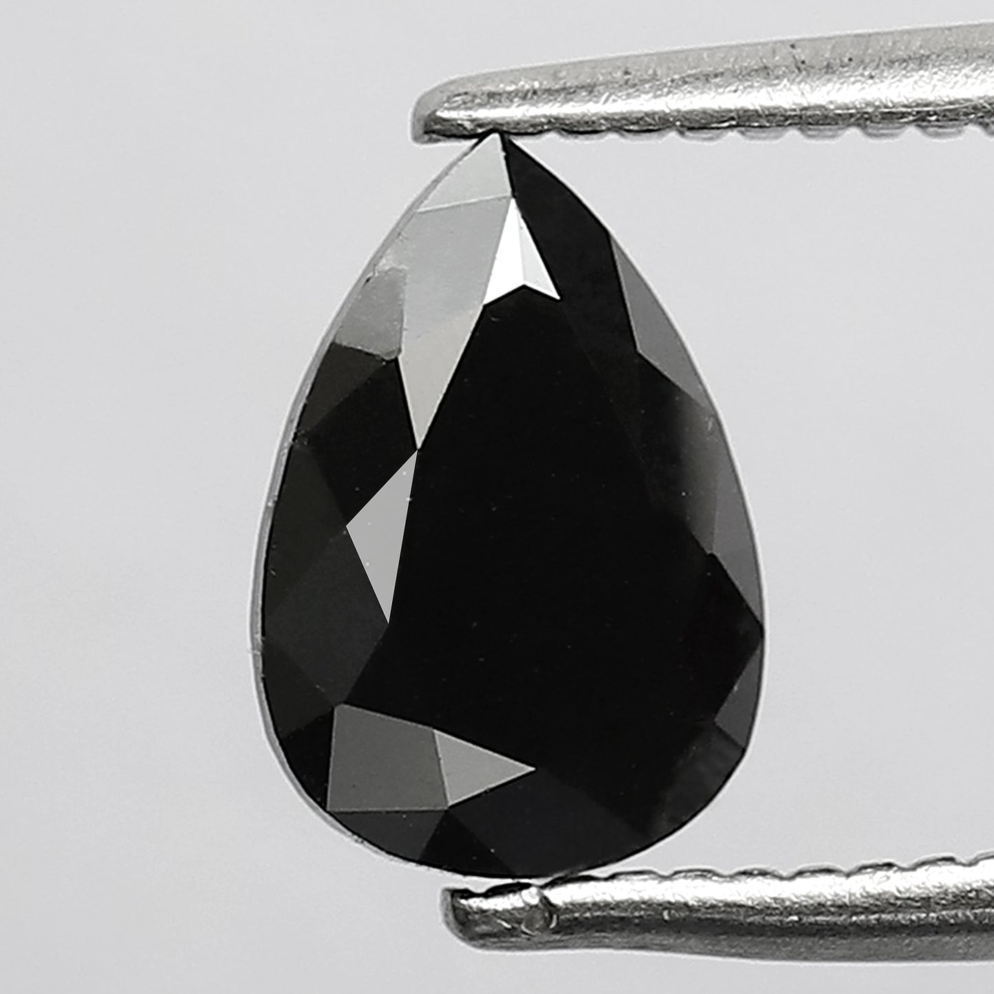 1.23 CT Pear Shape Loose Conflict Free Diamond, Natural Black Earth Mined Diamond For Birthday Ring Gift