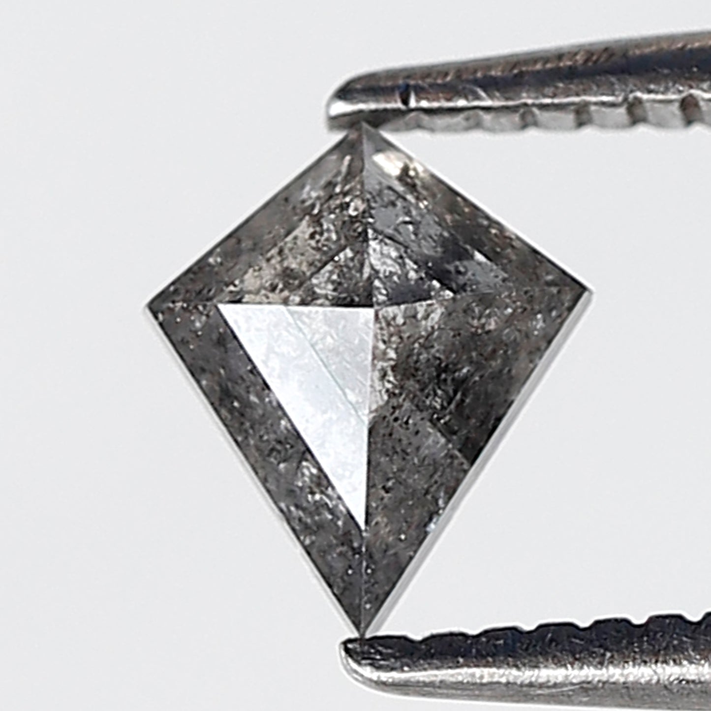 0.52 Ct Kite Shape Salt and Pepper Diamond 6 mm Natural Loose Grey Black Color Diamond