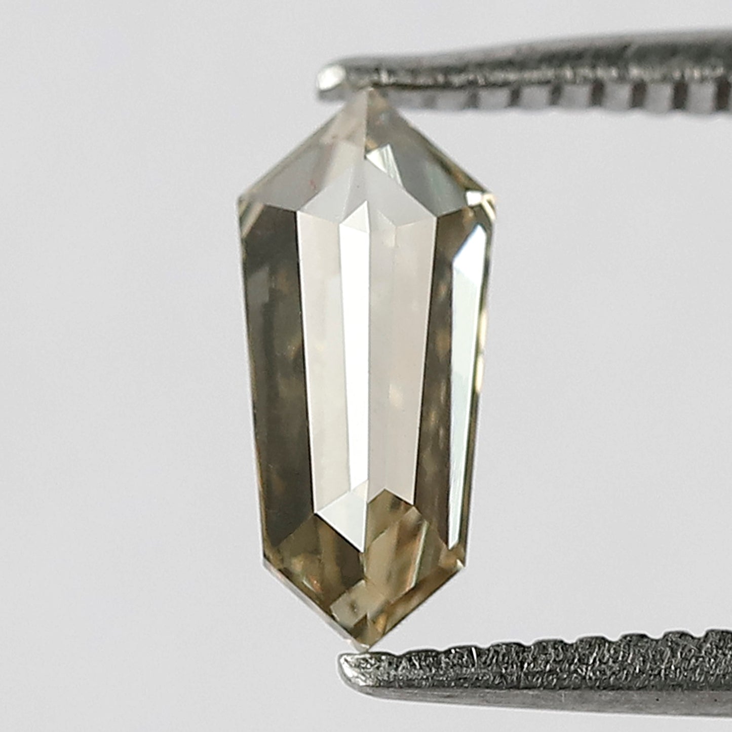 0.74 CT Fancy Champagne Color Diamond 8.7 MM VVS Clarity Geometric Shape Diamond Loose Natural Rose Cut Diamond Custom Pendant