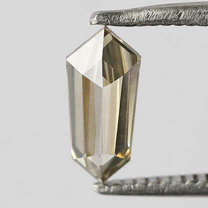 0.74 CT Fancy Champagne Color Diamond 8.7 MM VVS Clarity Geometric Shape Diamond Loose Natural Rose Cut Diamond Custom Pendant