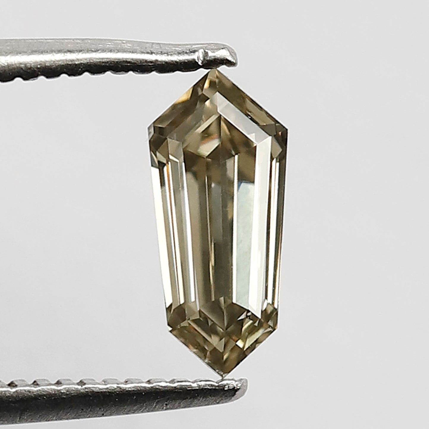 0.74 CT Fancy Champagne Color Diamond 8.7 MM VVS Clarity Geometric Shape Diamond Loose Natural Rose Cut Diamond Custom Pendant