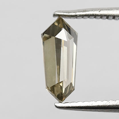 0.74 CT Fancy Champagne Color Diamond 8.7 MM VVS Clarity Geometric Shape Diamond Loose Natural Rose Cut Diamond Custom Pendant