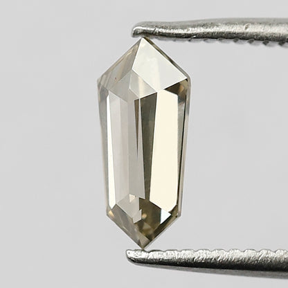 0.74 CT Fancy Champagne Color Diamond 8.7 MM VVS Clarity Geometric Shape Diamond Loose Natural Rose Cut Diamond Custom Pendant