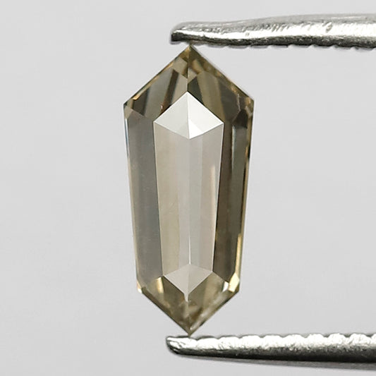 0.74 CT Fancy Champagne Color Diamond 8.7 MM VVS Clarity Geometric Shape Diamond Loose Natural Rose Cut Diamond Custom Pendant
