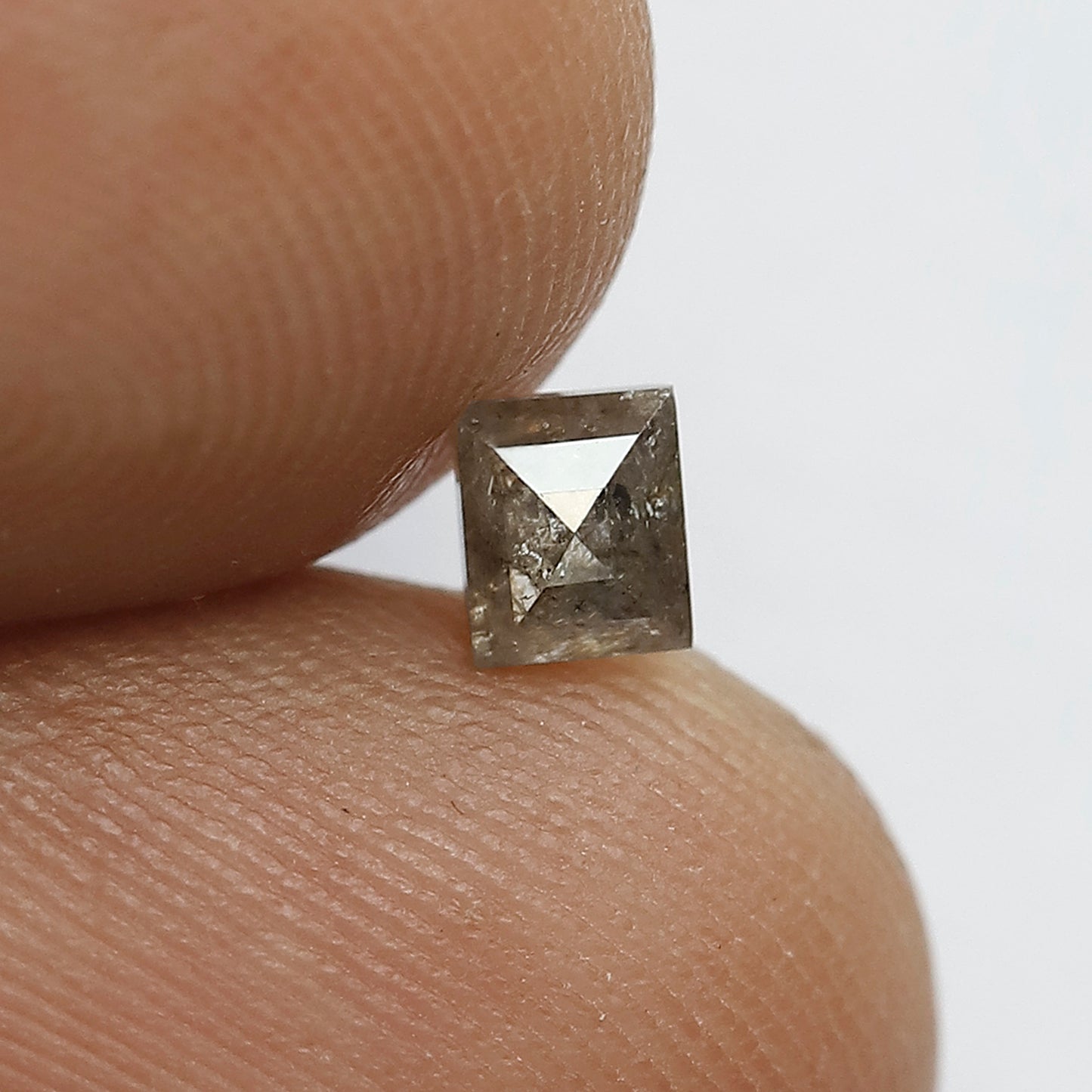 0.45 Ct Natural Rustic Diamond | Rectangle Cut 3.90 mm Conflict Free Loose Diamond for Ring
