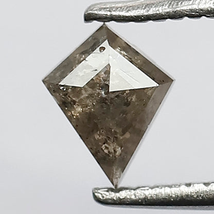 0.40 Ct Kite Shape Brownish Gray Diamond | Natural Rustic Earth Mined Loose Diamond for Ring