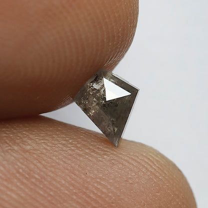 0.40 Ct Kite Shape Brownish Gray Diamond | Natural Rustic Earth Mined Loose Diamond for Ring