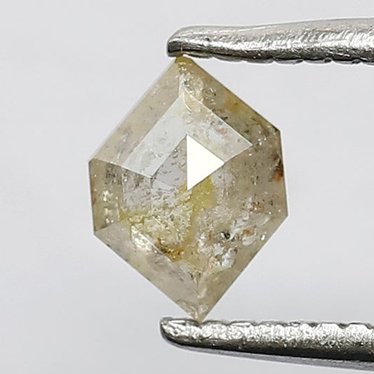 0.41 Ct Modified Cut Yellowish Rustic Diamond | Natural Conflict Free Loose Diamond for Ring or Pendant