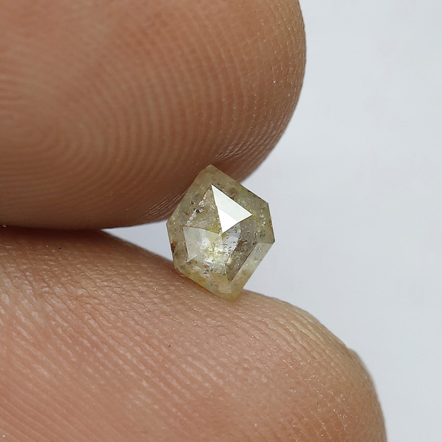 0.41 Ct Modified Cut Yellowish Rustic Diamond | Natural Conflict Free Loose Diamond for Ring or Pendant