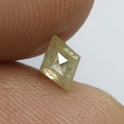 0.29 Ct Kite Shape Natural Diamond | Yellowish Rustic Loose Diamond for Wedding Band or Ring