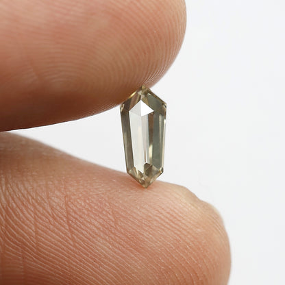 0.74 CT Fancy Champagne Color Diamond 8.7 MM VVS Clarity Geometric Shape Diamond Loose Natural Rose Cut Diamond Custom Pendant