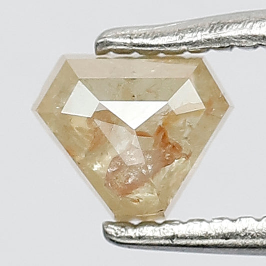 0.48 Ct Natural Light Yellow Diamond | Modified Cut Earth Mined Rustic Loose Diamond for Ring