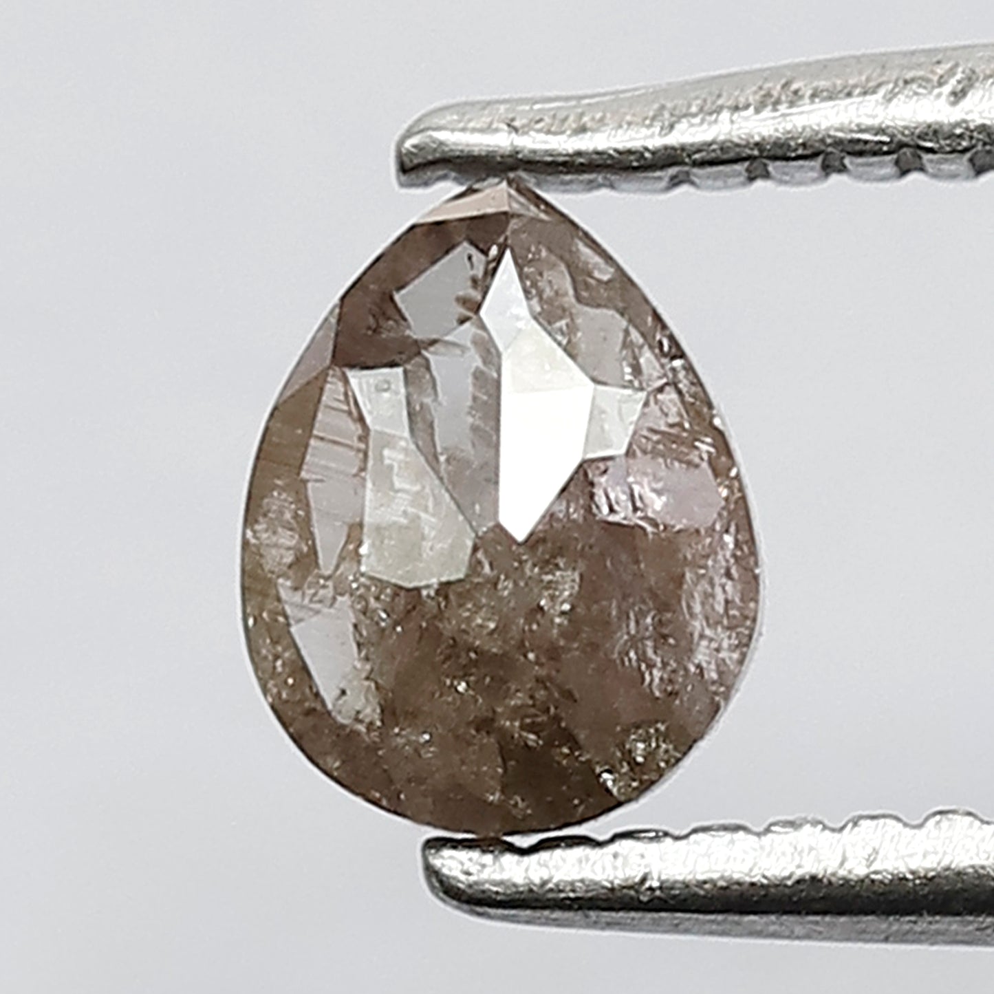 0.39 Ct Pear Shape Pinkish Diamond | Natural Earth Mined Rustic Loose Diamond for Pendant or Ring