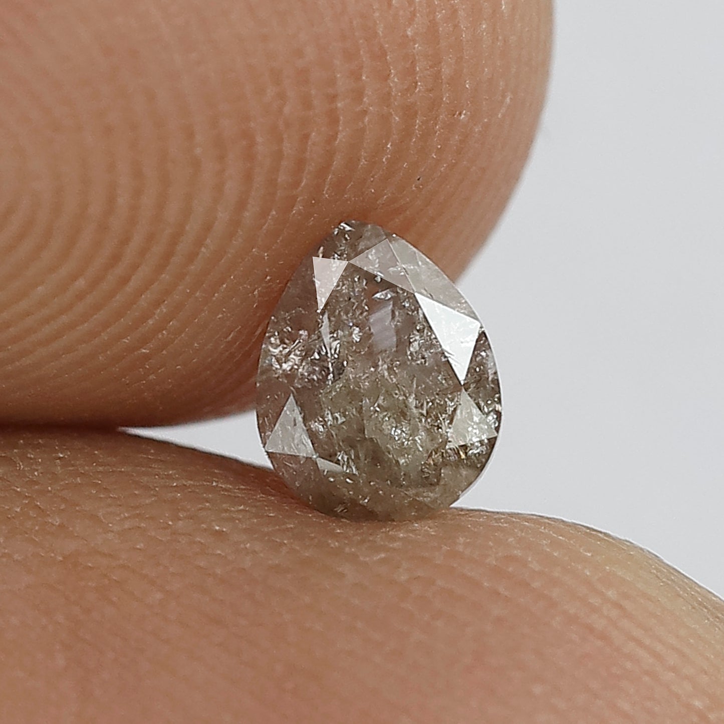 0.39 Ct Pear Shape Pinkish Diamond | Natural Earth Mined Rustic Loose Diamond for Pendant or Ring