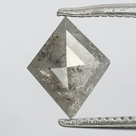 0.63 Ct Kite Shape Gray Black Salt & Pepper Diamond | Natural Conflict Free Loose Diamond for Jewelry